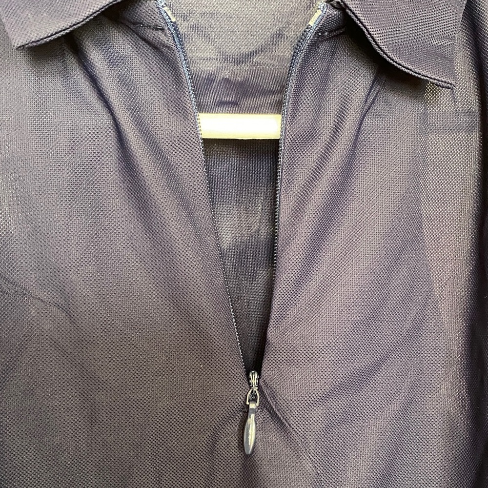 Navy Sleeveless Blouse